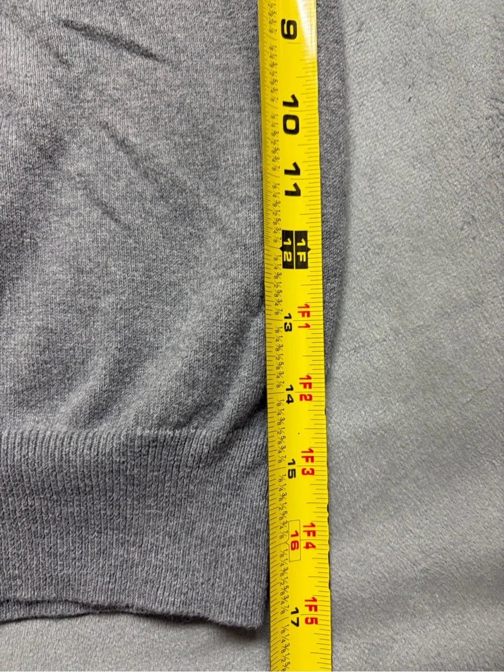 J Crew Sweater Mens XL Gray Cotton Cashmere Crewneck Knit Pullover Preppy